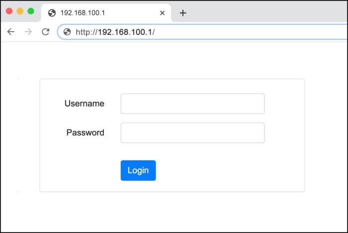 192.168 l00 1 login indihome