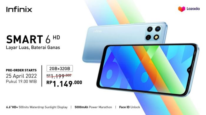 Harga hp infinix smart 6