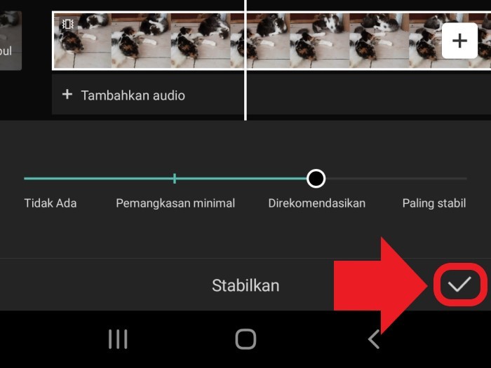 Cara menstabilkan video