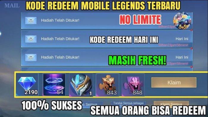 Mobile legends redeem code