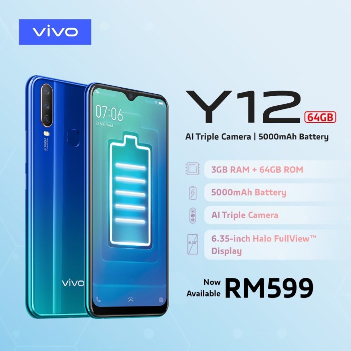 Vivo y12 harga 64gb malaysia klgadgetguy soyacincau telefon rm599 bm spesifikasi priced technave lengkap kekal rendah tetapi redmi