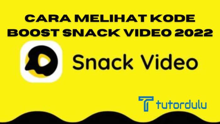 Kode boost snack video