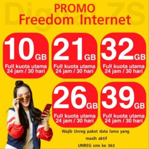 Zona kuota plus freedom internet